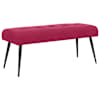 vidaXL N&ouml;&ouml;riga pehmendatud pink Veinpunane 110 x 40 x 46 cm Samet