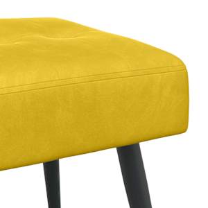 Lavice s knoflíkovým prošíváním Žlutá 110 x 40 x 46 cm Samet - obrázek 6