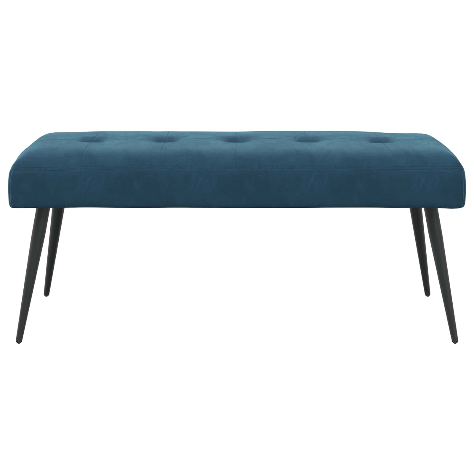 Πάγκος με κουμπωτές επιφάνειες Μπλε 110 x 40 x 46 cm Βελούδο - Image 5