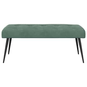 Lavice s knoflíkovým prošíváním Mořská zelená 110 x 40 x 46 cm - obrázek 5