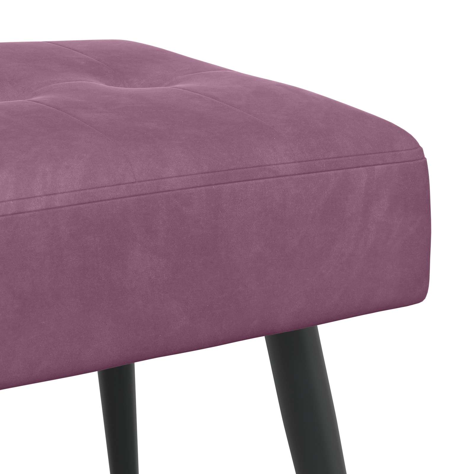 vidaXL Bank met knoopverstelling Paars 110 x 40 x 46 cm fluweel