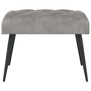 Lavice s knoflíkovým prošíváním Světle šedá 60 x 40 x 45 cm - obrázek 5