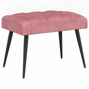 vidaXL N&ouml;&ouml;riga pehmendatud pink Roosa 60 x 40 x 45 cm Samet