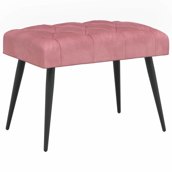 vidaXL N&ouml;&ouml;riga pehmendatud pink Roosa 60 x 40 x 45 cm Samet