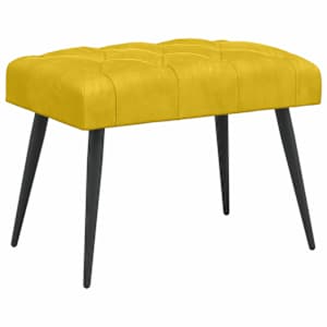 vidaXL N&ouml;&ouml;riga pehmendatud pink Kollane 60 x 40 x 45 cm Samet