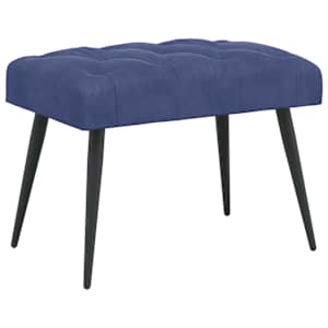 vidaXL N&ouml;&ouml;riga pehmendatud pink Politsei sinine 60 x 40 x 45 cm Samet