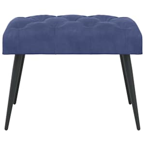 Lavice s knoflíkovým prošíváním Policová modrá 60 x 40 x 45 cm - obrázek 5