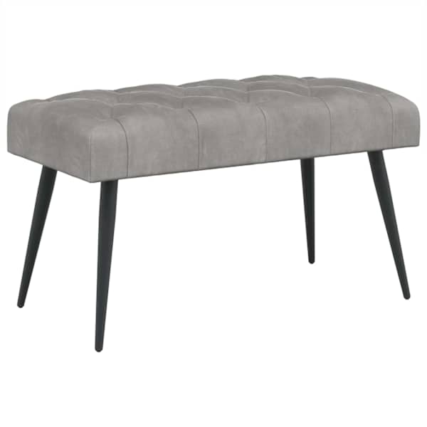 vidaXL N&ouml;&ouml;riga pehmendatud pink Helehall 80 x 40 x 46 cm Samet