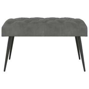 Lavice s knoflíkovým prošíváním Tmavě šedá 80 x 40 x 46 cm - obrázek 5