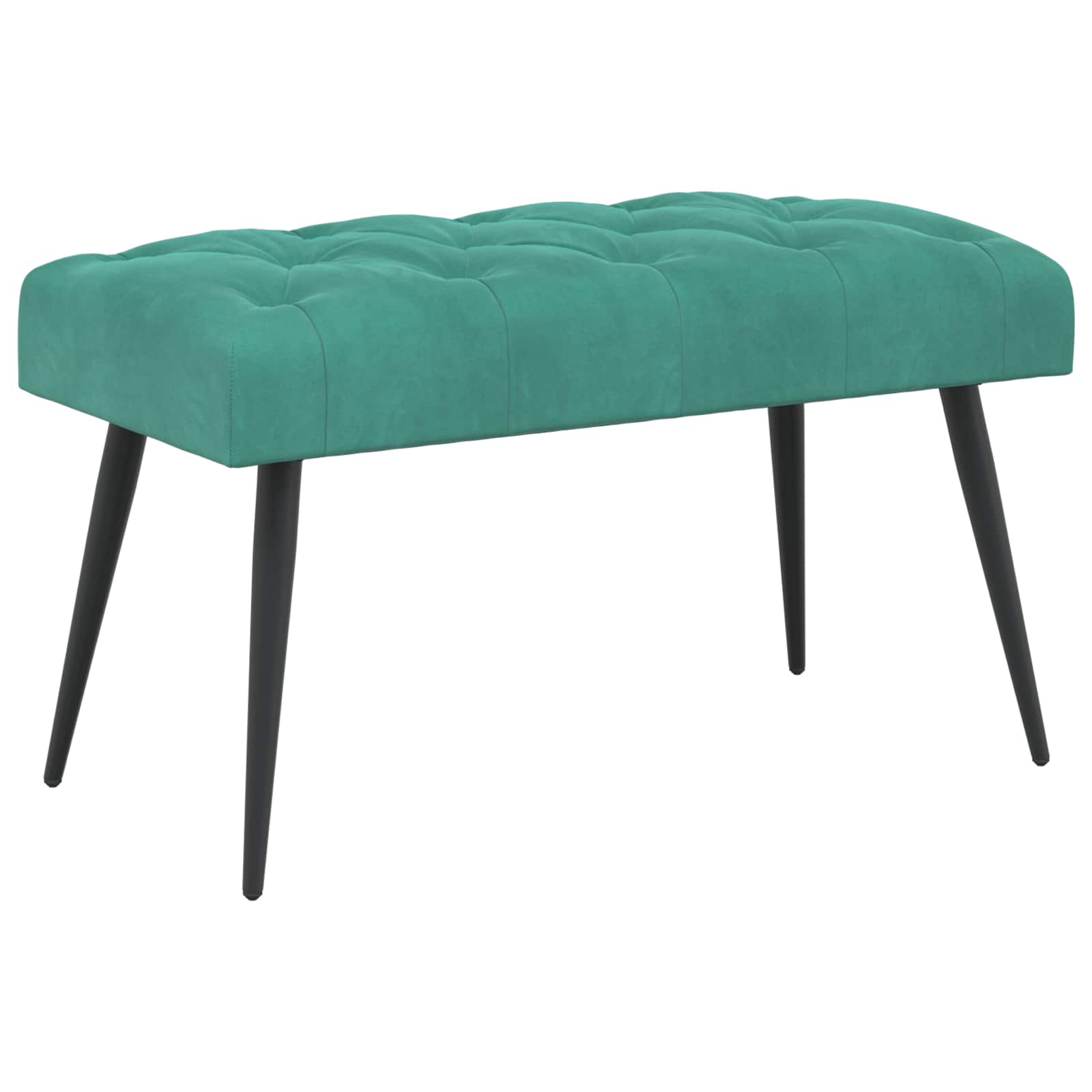 vidaXL Bancă cu butoane capitonate Turcoaz 80 x 40 x 46 cm Catifea