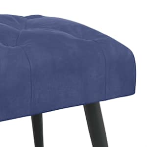 Lavice s knoflíkovým prošíváním Policová modrá 80 x 40 x 46 cm - obrázek 6