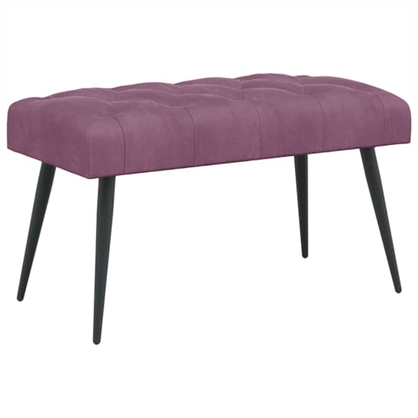 vidaXL N&ouml;&ouml;riga pehmendatud pink Lilla 80 x 40 x 46 cm Samet