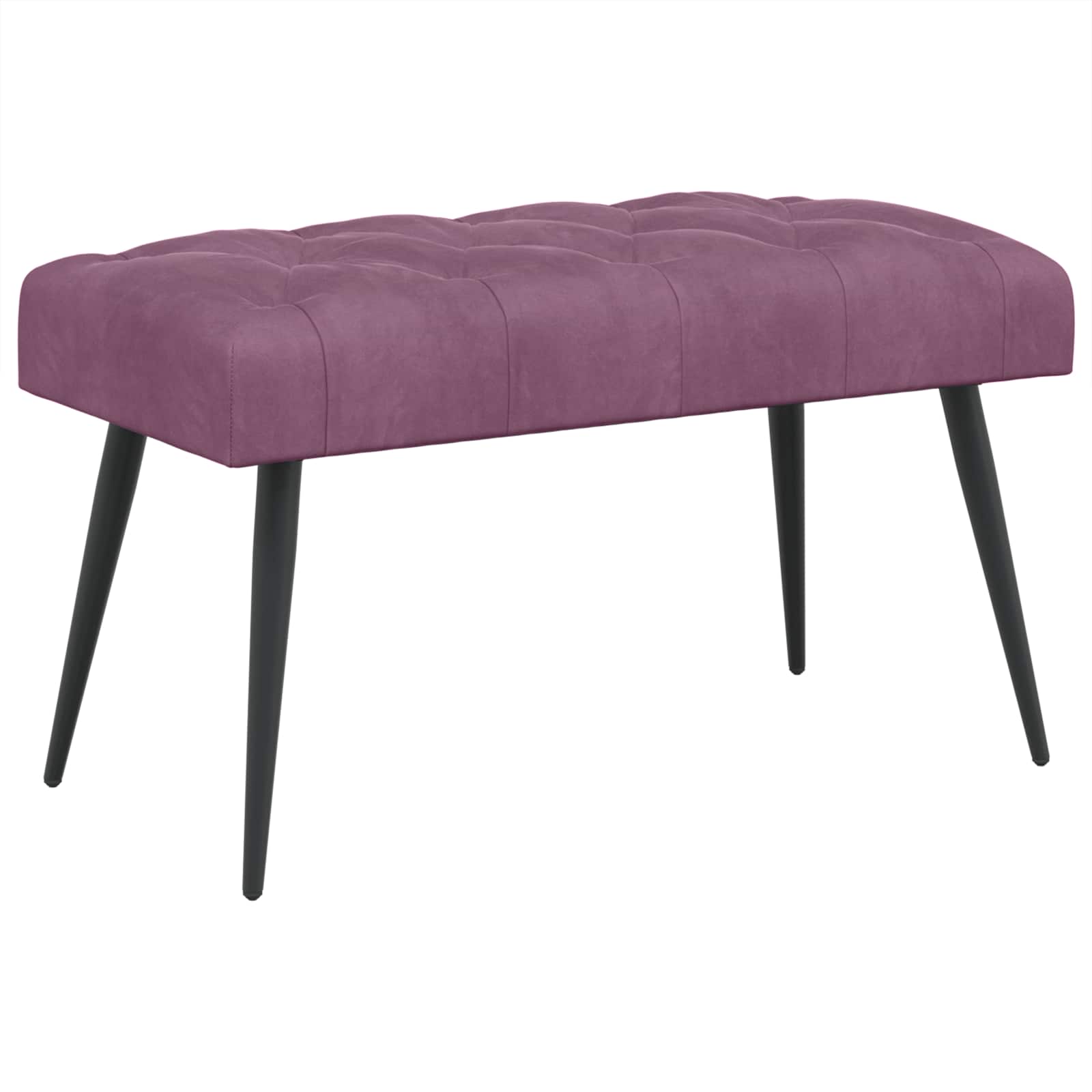 vidaXL Bancă cu butoane capitonate Violet 80 x 40 x 46 cm Catifea