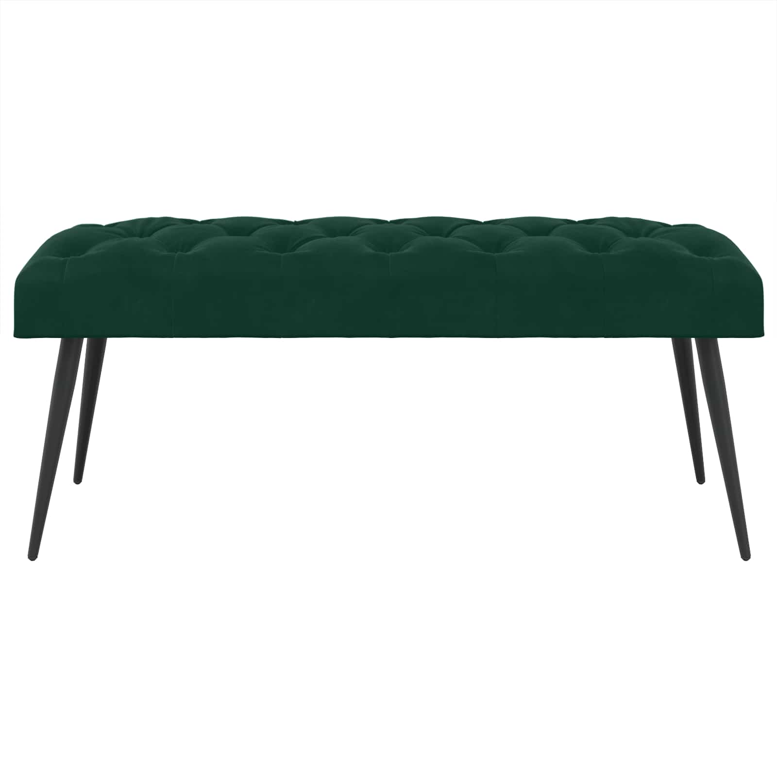 Klop s gumbnim oblazinjenjem Temno zelena 110 x 40 x 46 cm