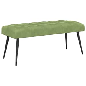 Lavice s knoflíkovým prošíváním Světlá zelená 110 x 40 x 46 cm - obrázek 2
