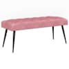 vidaXL N&ouml;&ouml;riga pehmendatud pink Roosa 110 x 40 x 46 cm Samet