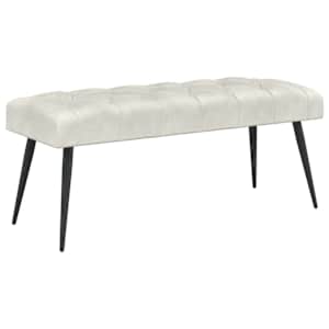 vidaXL N&ouml;&ouml;riga pehmendatud pink Kreemjas 110 x 40 x 46 cm Samet