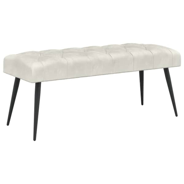 vidaXL N&ouml;&ouml;riga pehmendatud pink Kreemjas 110 x 40 x 46 cm Samet