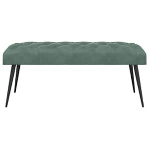 Lavice s knoflíkovým prošíváním Mořská zelená 110 x 40 x 46 cm - obrázek 5