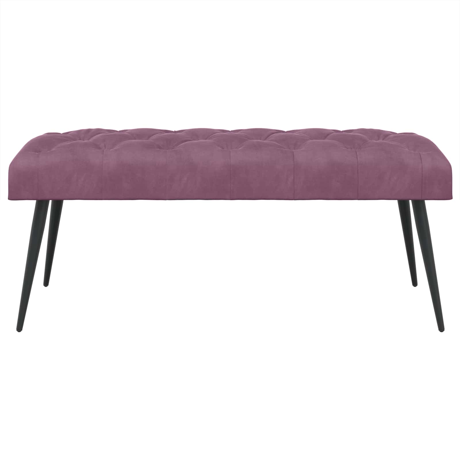 Πάγκος με κουμπωτές επιφάνειες Μοβ 110 x 40 x 46 cm Βελούδο - Image 5