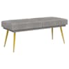 vidaXL Kahekordne pink Helehall 120 x 45 x 46 cm Samet
