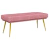 vidaXL Kahekordne pink Roosa 120 x 45 x 46 cm Samet
