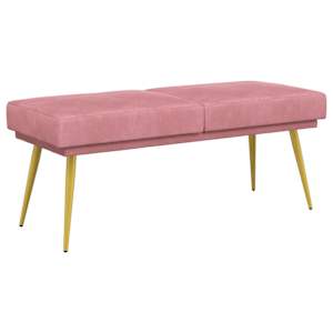 vidaXL Kahekordne pink Roosa 120 x 45 x 46 cm Samet
