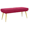 vidaXL Kahekordne pink Veinpunane 120 x 45 x 46 cm Samet