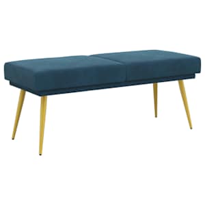 vidaXL Kahekordne pink Sinine 120 x 45 x 46 cm Samet