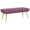 vidaXL Kahekordne pink Lilla 120 x 45 x 46 cm Samet