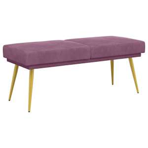 vidaXL Kahekordne pink Lilla 120 x 45 x 46 cm Samet