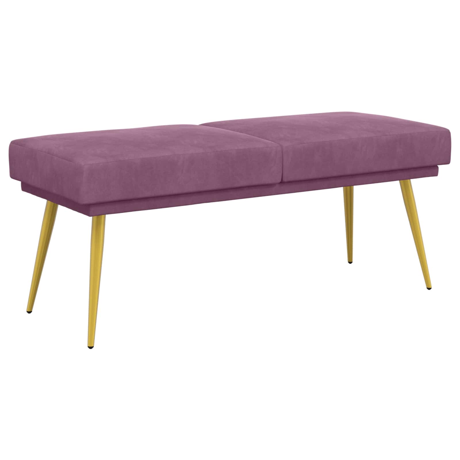 vidaXL Bancă cu două straturi Violet 120 x 45 x 46 cm Catifea