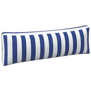 Venkovní polštář 3 pcs Modrá a bílá 103 x 58 x 10 cm Textil - obrázek 5