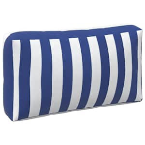 Venkovní polštář 3 pcs Modrá a bílá 103 x 58 x 10 cm Textil - obrázek 6