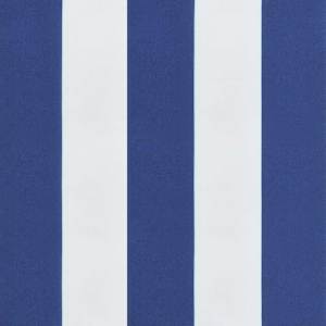 Venkovní polštář 3 pcs Modrá a bílá 103 x 58 x 10 cm Textil - obrázek 10