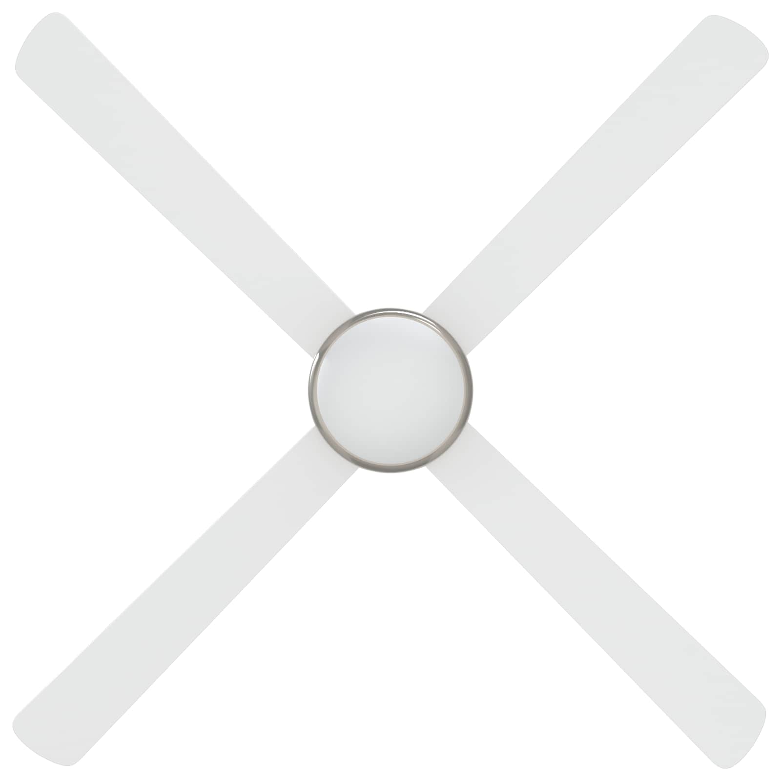 Plafondventilator met licht en afstandsbediening Ø 130 cm Wit image 4