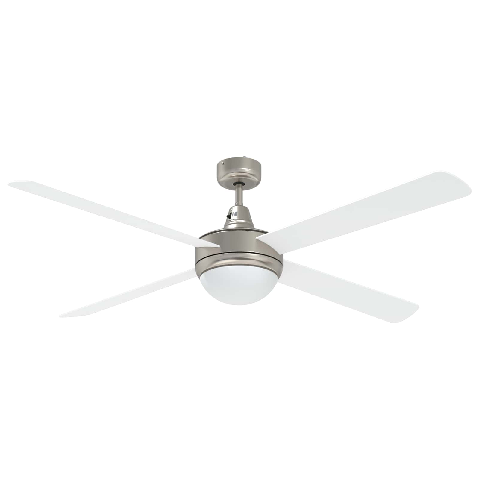 Plafondventilator met licht en afstandsbediening Ø 130 cm Wit image 6