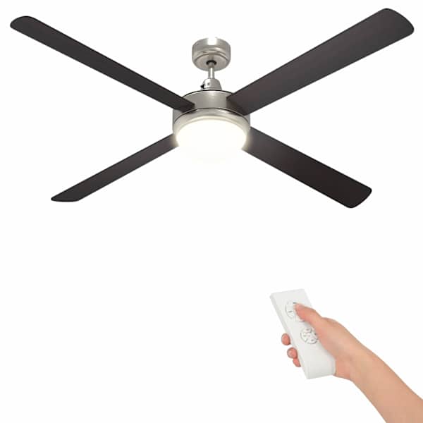 vidaXL Lageventilaator koos valguse ja kaugjuhtimispuldiga &Oslash; 130 cm