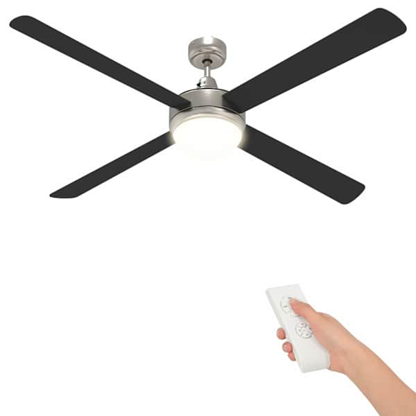 vidaXL Lageventilaator koos valguse ja kaugjuhtimispuldiga &Oslash; 130 cm