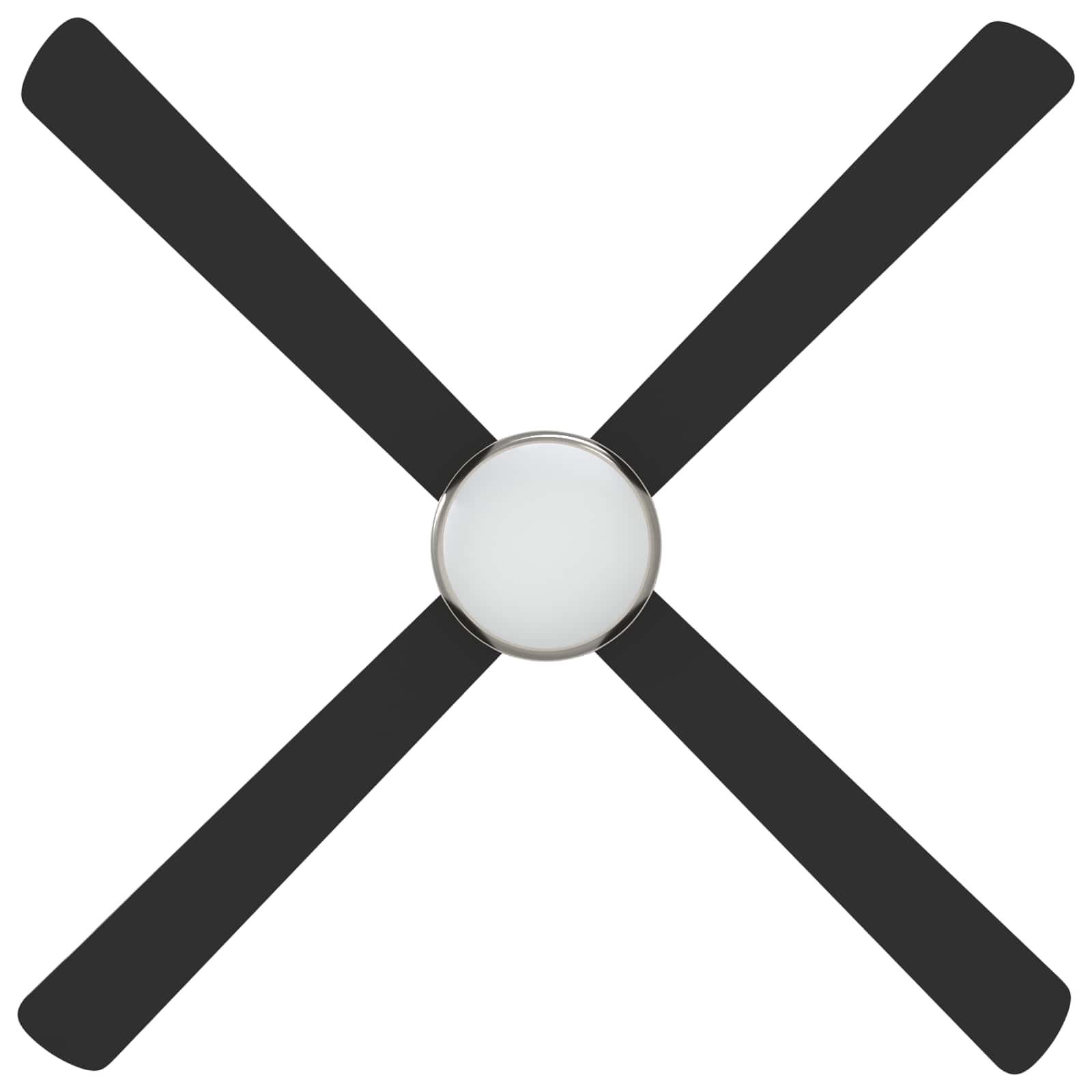 Plafondventilator met licht en afstandsbediening Ø 130 cm Zwart image 4