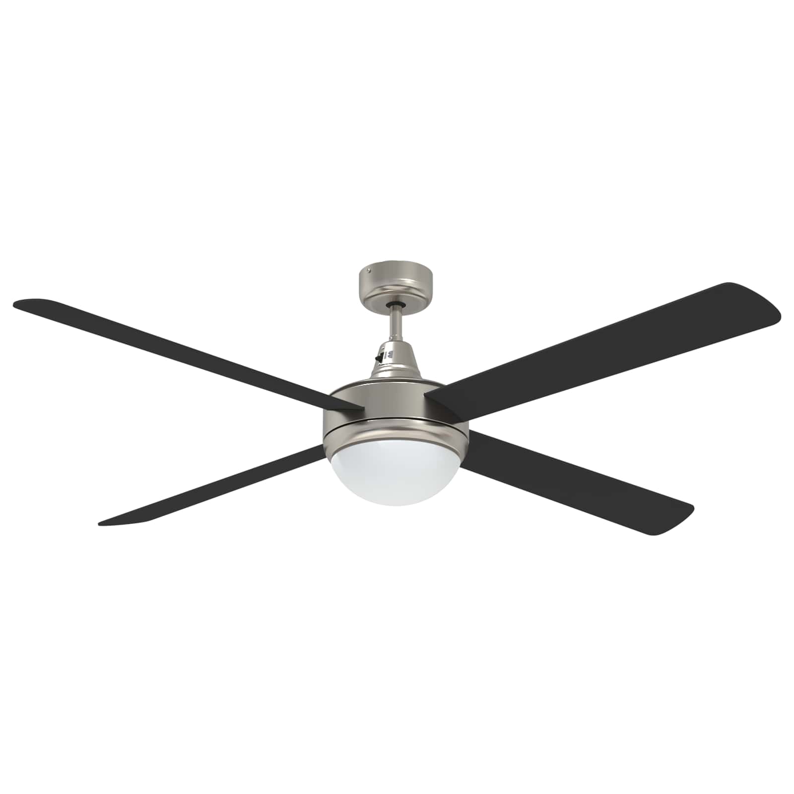 Plafondventilator met licht en afstandsbediening Ø 130 cm Zwart image 6