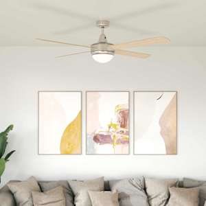 Stropní ventilátor s osvětlením a dálkovým ovládáním Ø 130 cm - obrázek 1