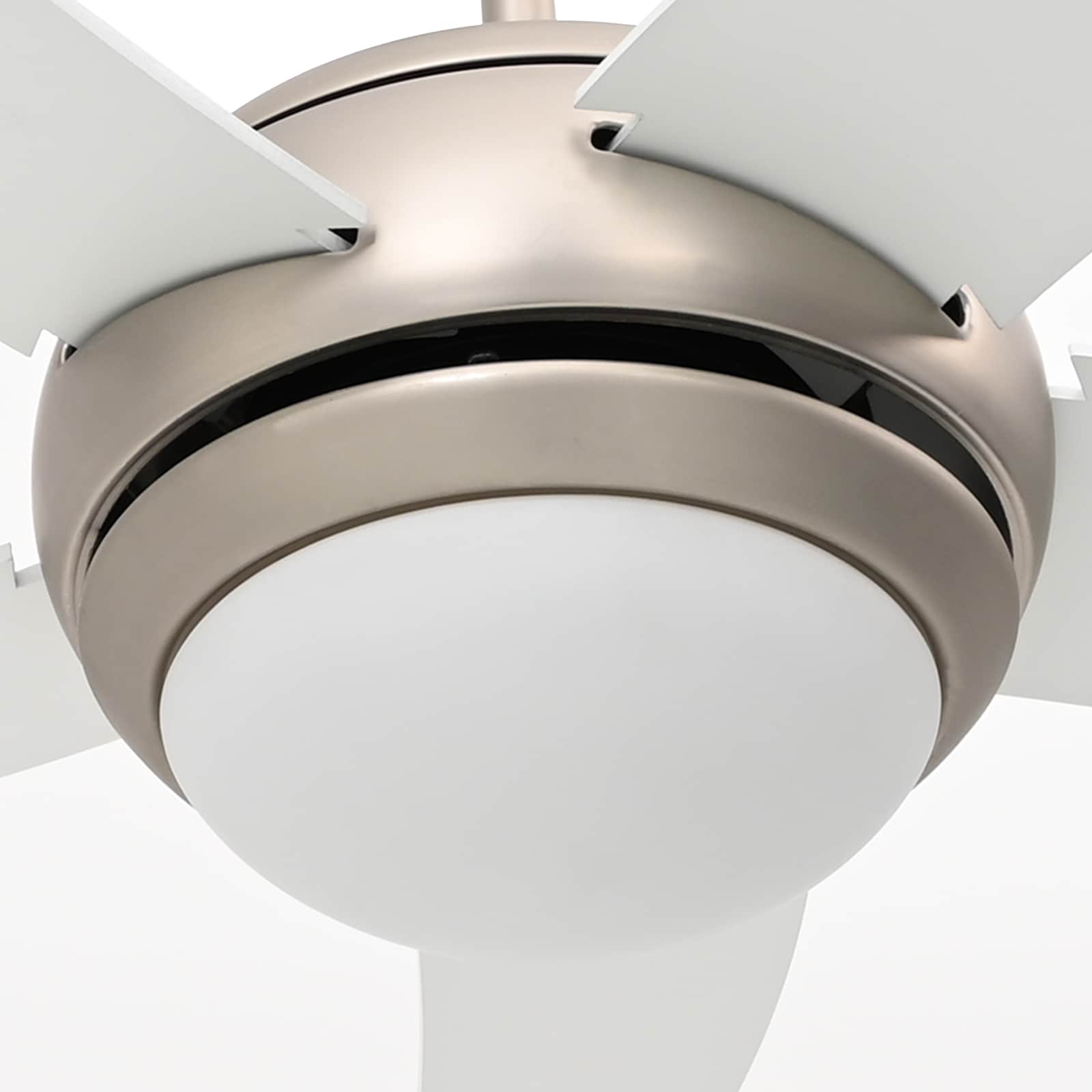 Plafondventilator met licht en afstandsbediening Ø 110 cm Wit image 7