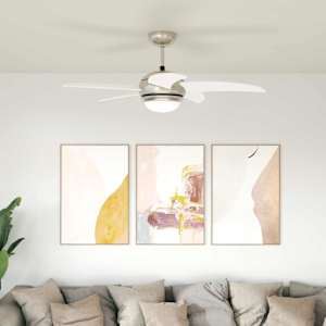 Stropní ventilátor s osvětlením a dálkovým ovládáním Ø 110 cm - obrázek 1