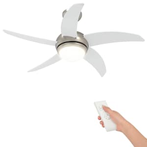 vidaXL Lageventilaator koos valguse ja kaugjuhtimispuldiga &Oslash; 110 cm