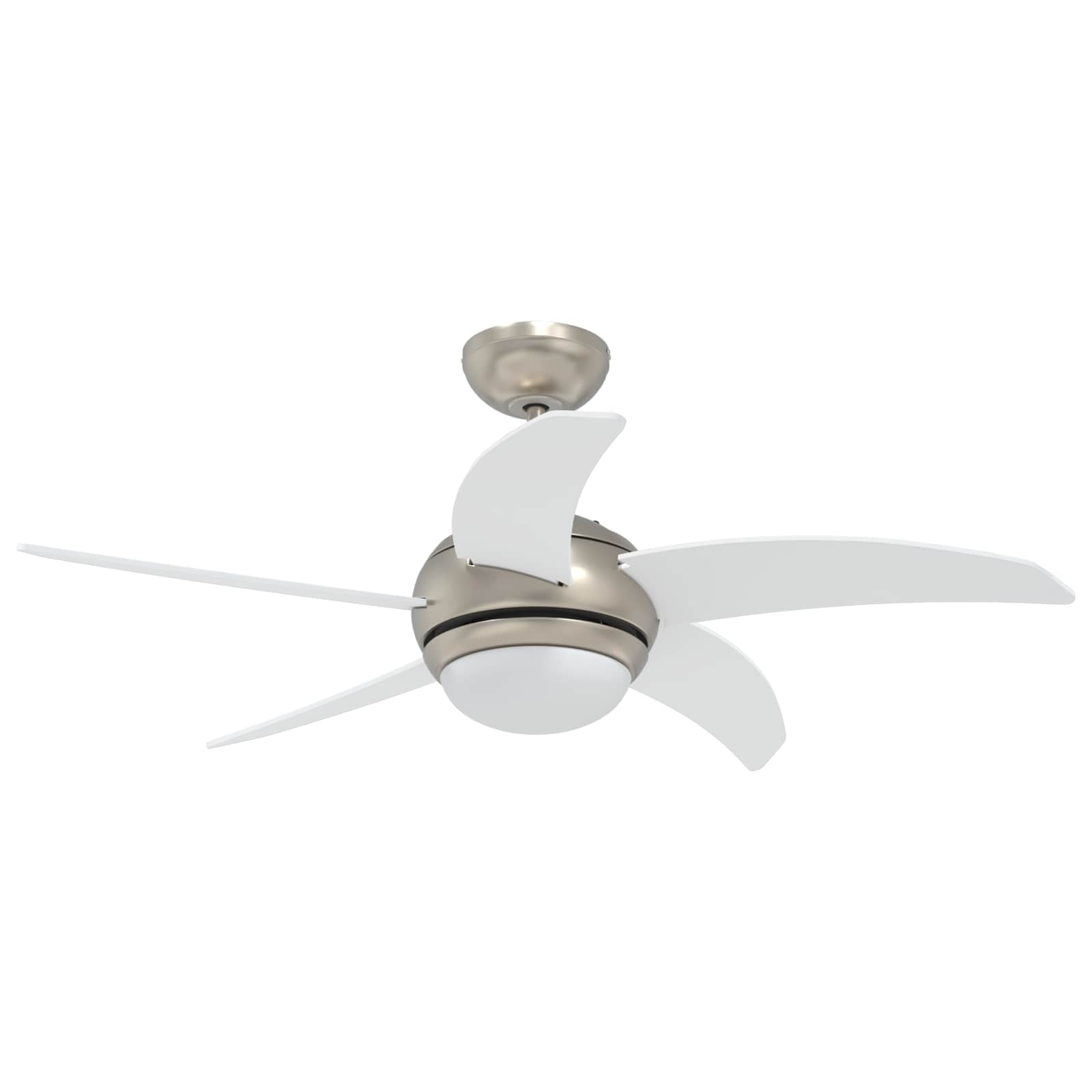 Plafondventilator met licht en afstandsbediening Ø 110 cm Wit image 4