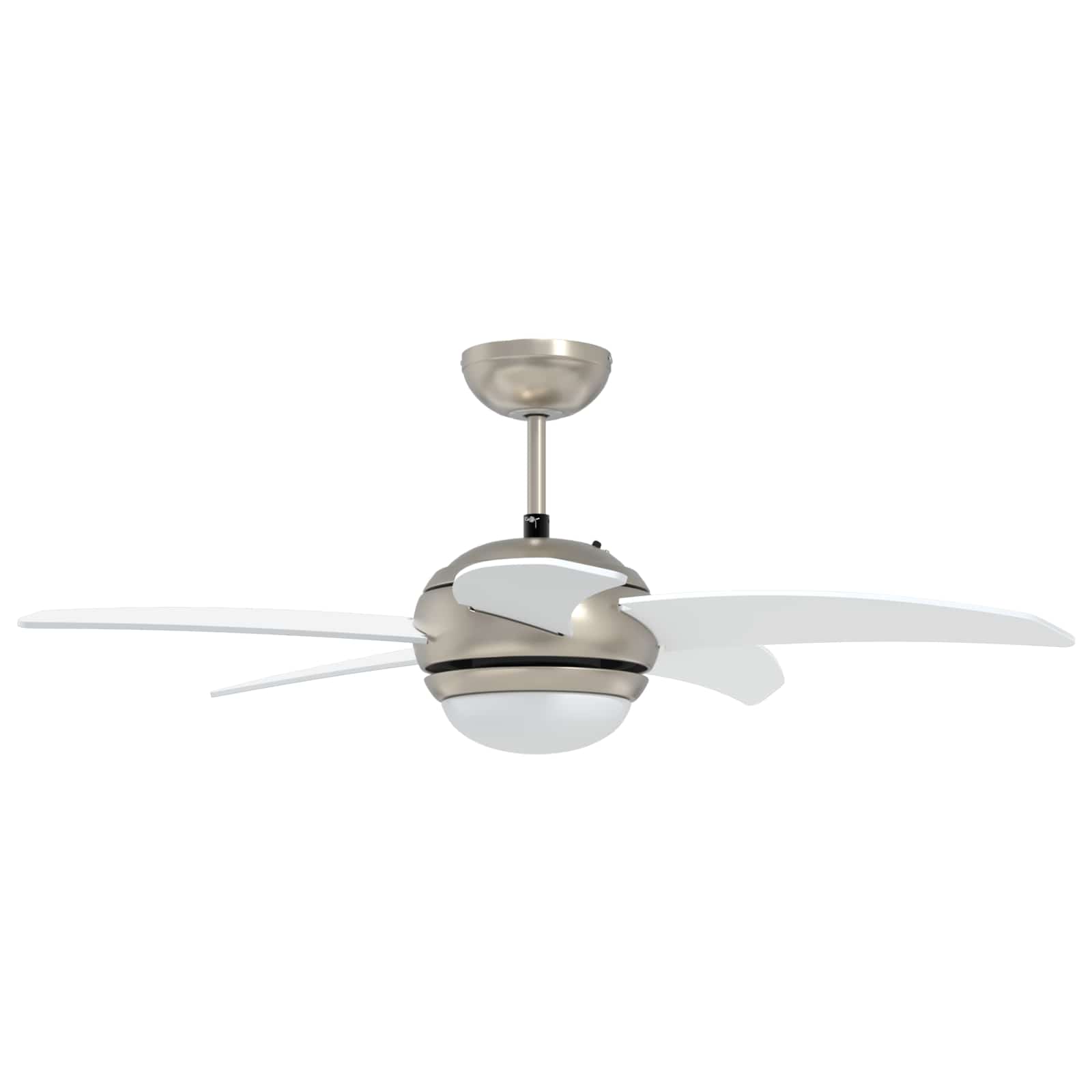 Plafondventilator met licht en afstandsbediening Ø 110 cm Wit image 5