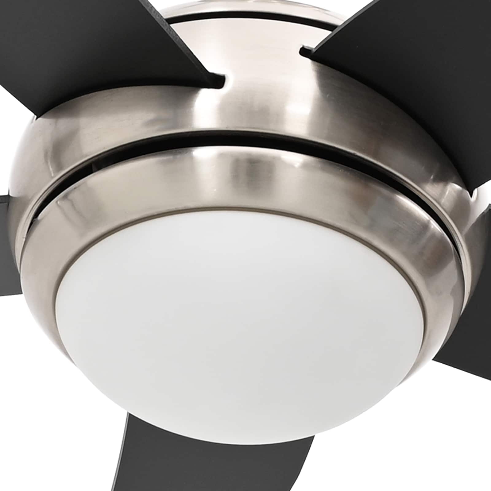 Plafondventilator met licht en afstandsbediening Ø 130 cm Zwart image 7