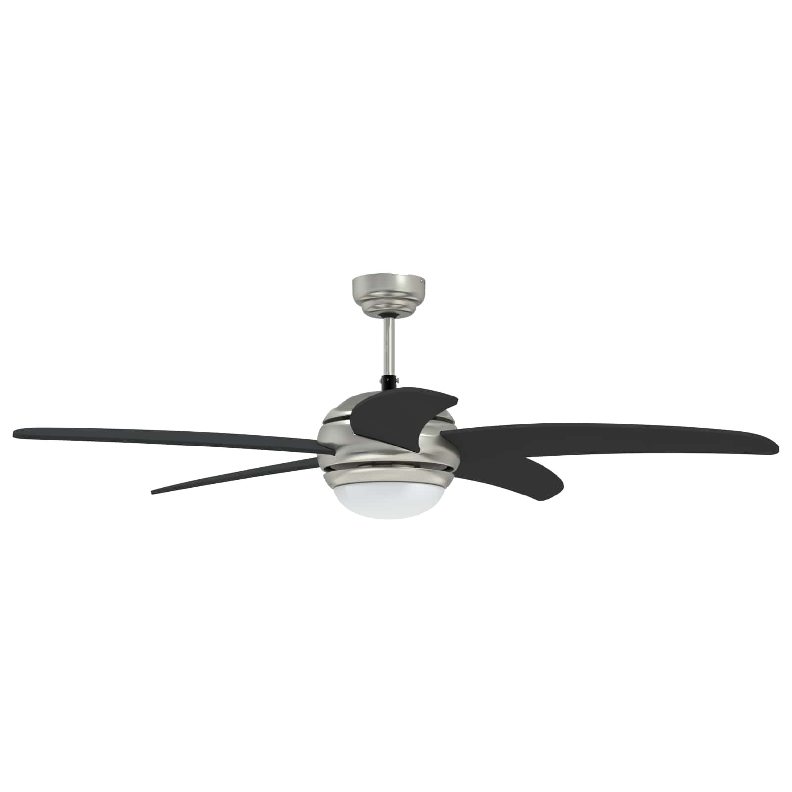 Plafondventilator met licht en afstandsbediening Ø 130 cm Zwart image 4