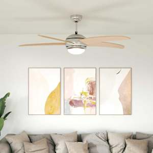Stropní ventilátor s osvětlením a dálkovým ovládáním Ø 130 cm - obrázek 1